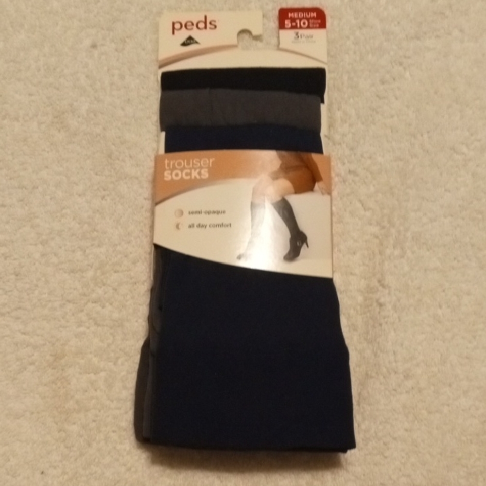 3 Pack Peds Trouser Socks